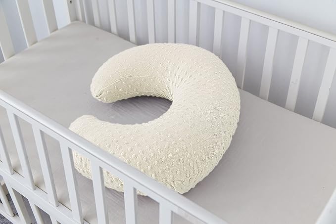 Dots Nursing Pillow Cover, Case Plush Breathable Breastfeeding Pillow Slipcover Fits Nursing Pillow, Super Soft Snug Positioners for Baby Boy Baby Girl (Pristine)