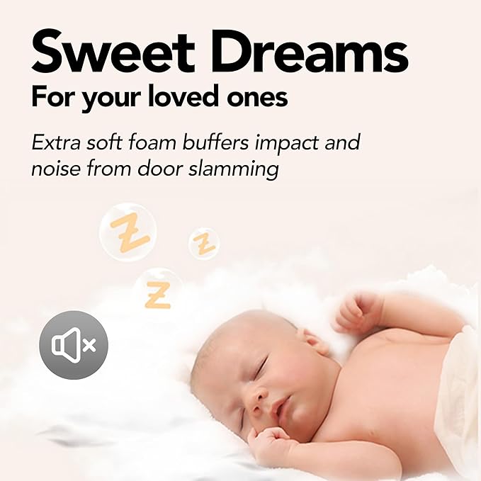 Door Finger Pinch Guard 6 Pack Thick Foam Anti Door Slam Preventer Stopper Silencer Baby Proofing to Keep Doors Open