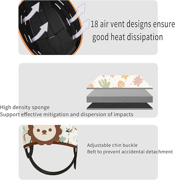 Baby Head Protector, Toddler Safety Helmet for Crawling Walking, 360° EVA Shockproof, Ultra-Light 120g, Multi-Color
