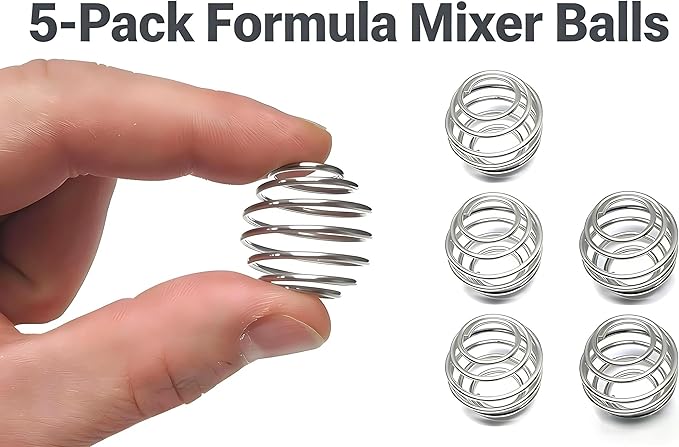 5-Pack Formula Mixers,Milkshake Protein Shaker Ball For Baby Formula Bottle,304 Stainless Steel Wire Mixer Mixing Ball For Small Shaker,Drinking Bottle Cup