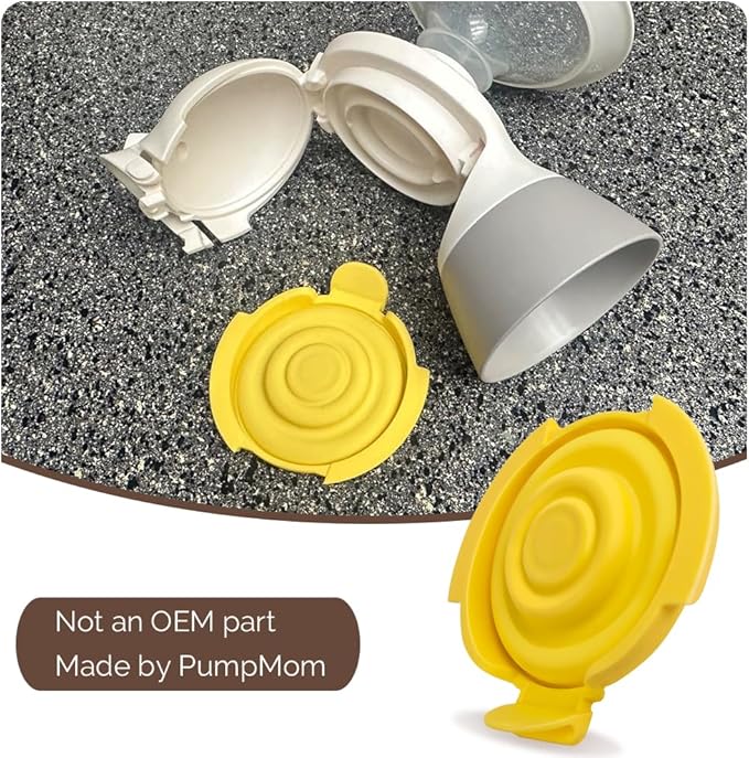 PumpMom-us 4pcs Membranes Compatible with Medela PersonalFit Flex connectors, Replacement Diaphragm for Pump in Style MaxFlow, Swing Maxi and Freestyle Flex Parts