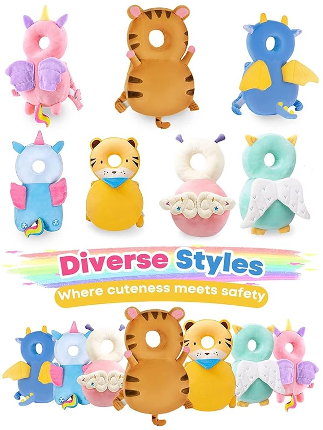 Baby Head Protector,Head Protection Back Pack for Sitting Crawling Walking,Adjustable Toddlers Safety Pad Cushion