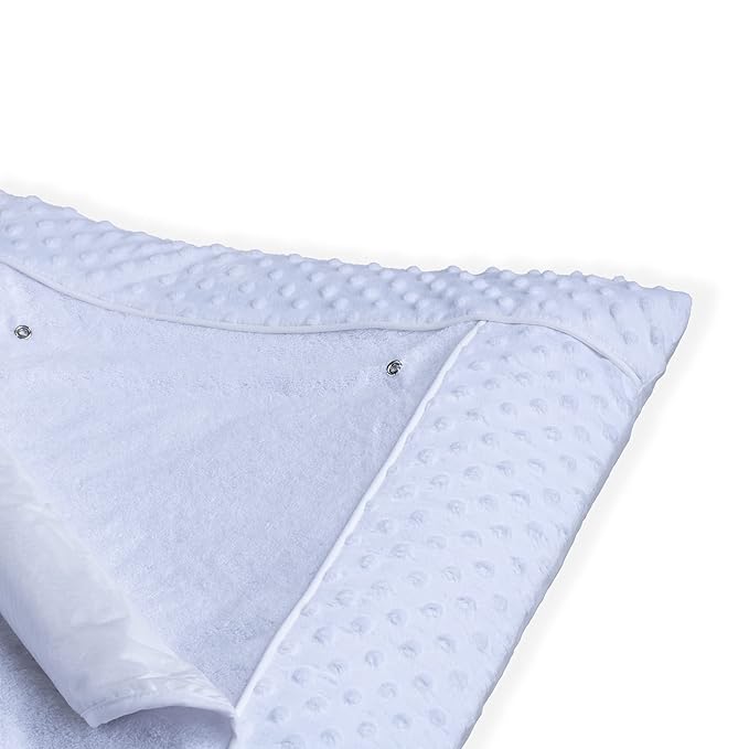 Clair de Lune Dimple Luxury Changing Mat (White)