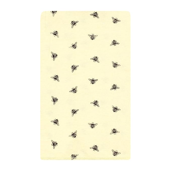 Hudson Baby Unisex Baby Flannel Burp Cloth 10pk, Honey Bee, One Size