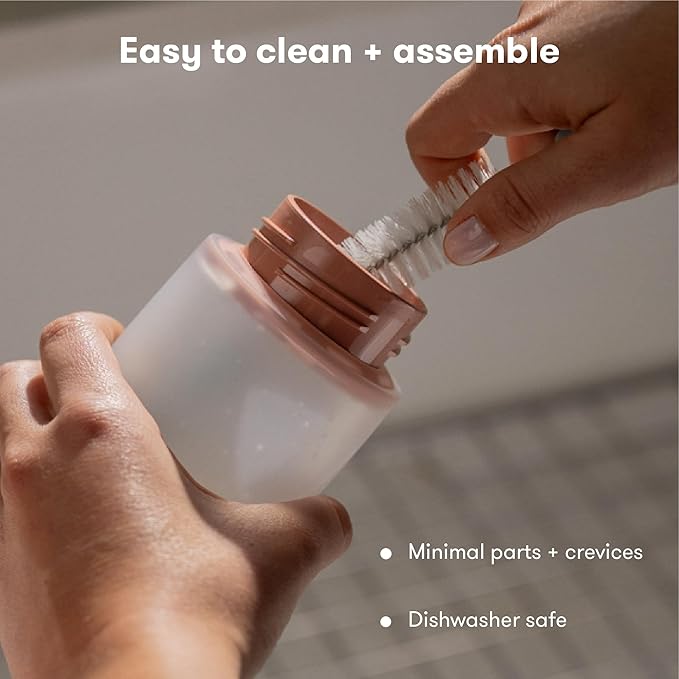 Frida Mom 2-in-1 Manual Breast Pump Silicone Bottle + Replacement Lid, Milk Collector for Breastfeeding, 5oz (Pack of 2)