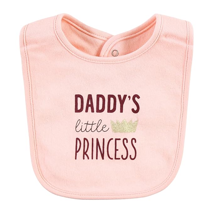 Hudson Baby Unisex Baby Cotton Bibs, Mommys Bestie, One Size