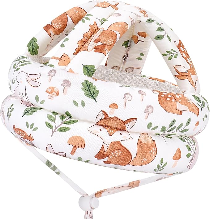 Accmor Baby Helmet for Crawling Walking, Cute Toddler Head Protector Adjustable No Bumps and Soft Cushion, Breathable Infant Safety Cap for Boys Girls Learning to Walk
