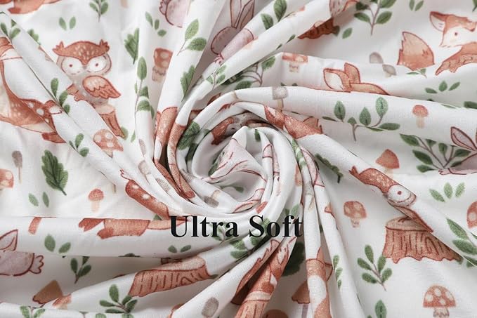 Nursing Pillow Cover Set 3 Pack Nursing Pillow Slipcovers for Moms Breastfeeding Moms, Ultra-Soft Stretchy Fit Standard Nursing Pillows Green/Brown/Fox