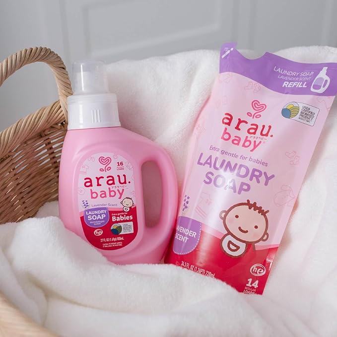Arau Baby Liquid Laundry Soap Refill - Lavender (24.3 Fl Oz)