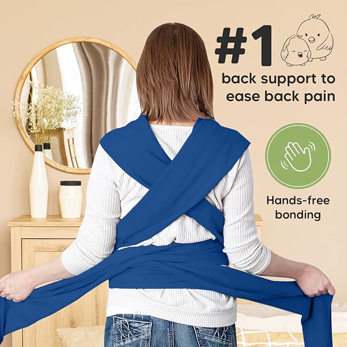 KeaBabies Portable Diaper Changing Pad and KeaBabies Baby Wrap Carrier - Waterproof Foldable Baby Changing Mat - All in 1 Original Breathable Baby Sling, Lightweight,Hands Free Baby Carrier Sling