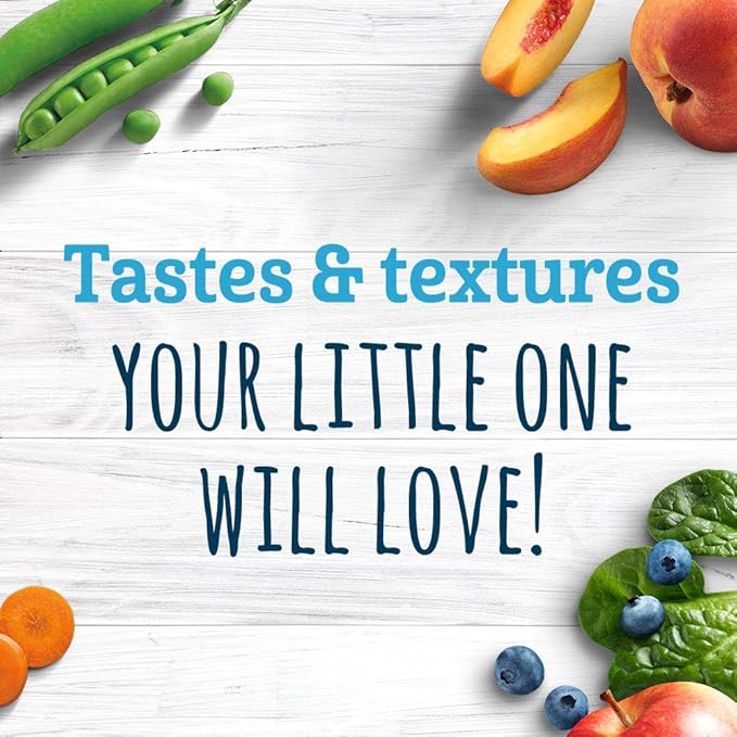 Gerber My 1st Veggies Starter Kit, Carrot, Green Bean & Sweet Potato Puree, 2 Ounce - 6 Count (Pack of 2) and Gerber 1st Foods Baby Food Banana Puree, Natural & Non-GMO, 2 Ounce Tubs, 2-Pack (Pack of 8)