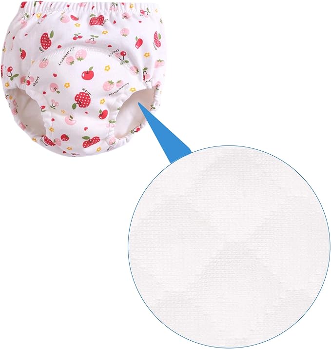 Potty Training Underwear for Girls Boys Potty Training Pants (2T,Pink)