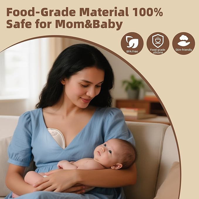 Breast Pump Replacement Parts Kit Compatible with Eufy Electric Wearable Breast Pumps E10 / E20 / S1 / S1 Pro, 10PCS Includes 4 Spout Caps, 4 Duckbill Valves & 2 Silicone Diaphragms, BPA Free