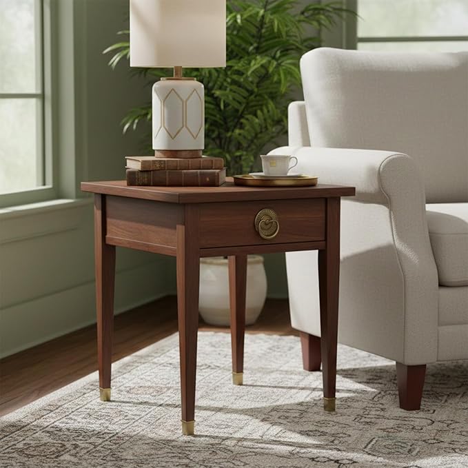 4 Pcs Decorative Corner Protectors 1.38" x 1.38" Retro Style Table Edge Guards Covers Vintage Furniture Corners with Mounting Screws Bronze Metal Bumpers for Picture Frame Jewelry Box Tables Cabinet