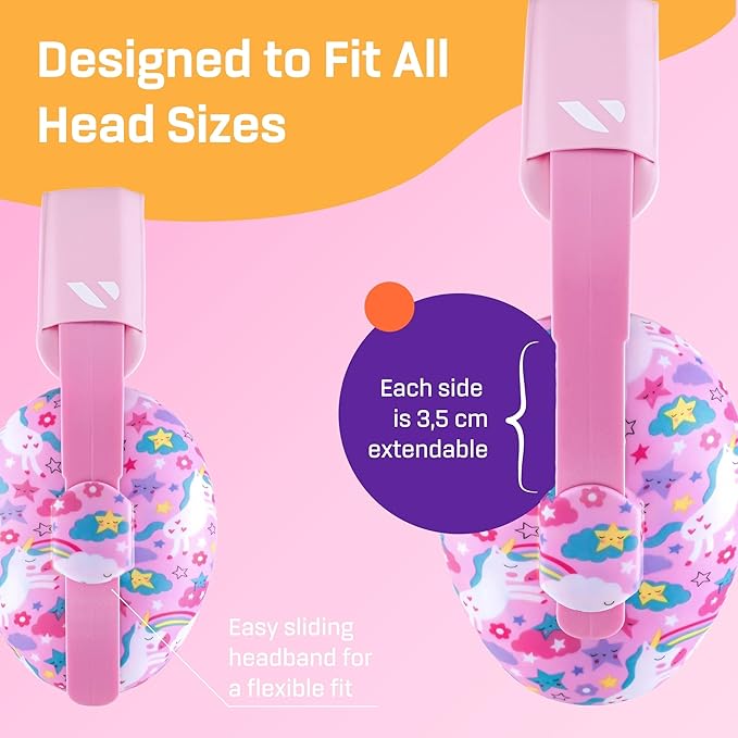 Vanderfields - Hearing Protection Ear Muffs - Over 33 dB (2K Hz) Broad Noise Cancelling Sound Reduction - Baby and Toddlers