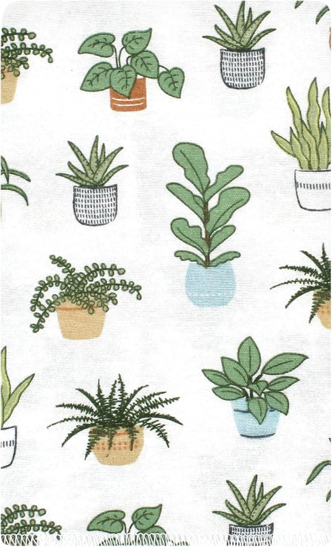 Luvable Friends Hudson Baby Flannel Burp Cloths 10pk, Botanical Plants