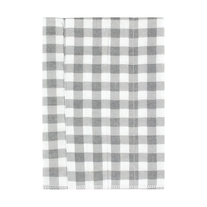 Hudson Baby Unisex Baby Cotton Flannel Burp Cloths, Cute Farm 7-Pack, One Size