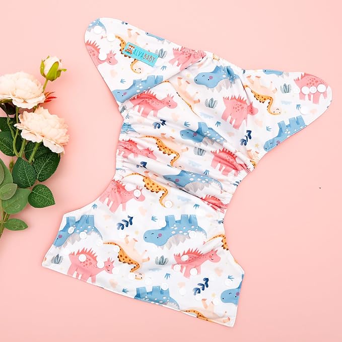 ALVABABY Baby Cloth Diaper Cover, Swim Diaper,Nappy Shell Baby Girls and Boys