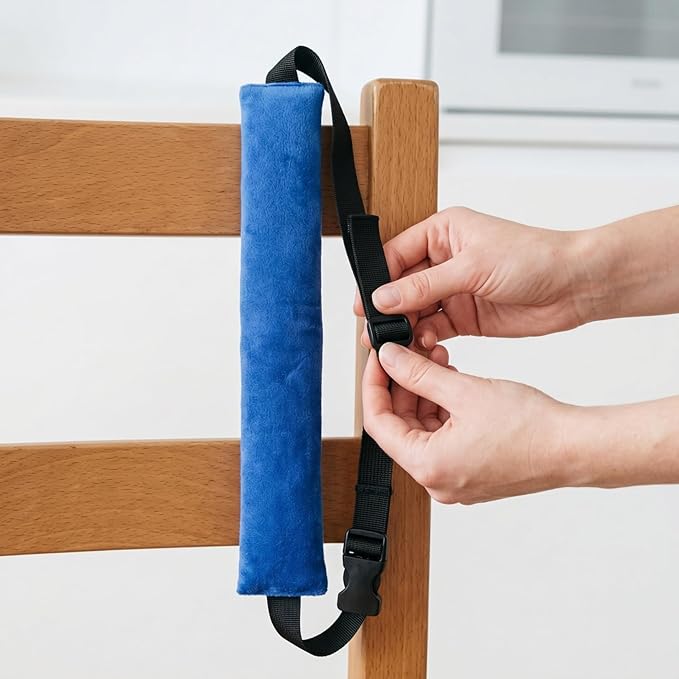 Toyvian High Chair Straps: Universal Baby Safety Strap, Adjustable Harness Replacement - Easy to Use & Clean - Highchair Harness for Baby Infant Toddlers, Safety Belt for Dining Travel(Blue)