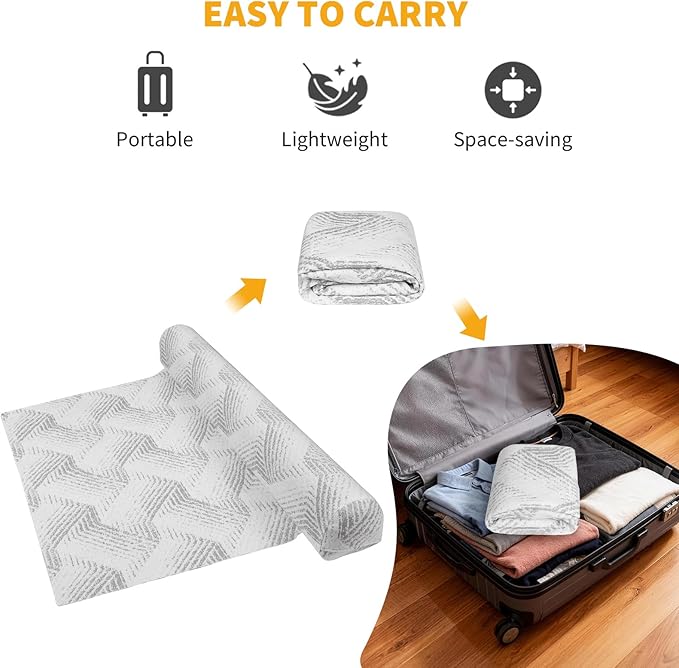 USHMA Travel Bed Rails for Toddlers | Inflatable Bed Rails with Safety Flaps | Portable Blow Up Bed Rail for Full, Queen, King Size Beds, Lightweight & Washable Cover - 1Pack