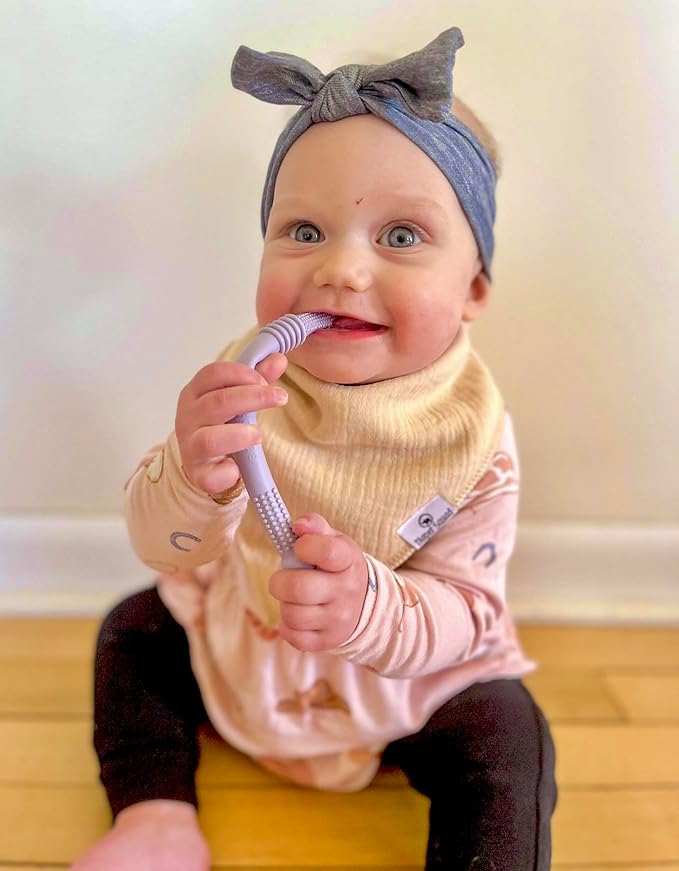 DiaperSquad's 100% Organic Cotton Baby Drool Bibs, Super Absorbent & Adjustable Baby Bibs for Drooling and Teething