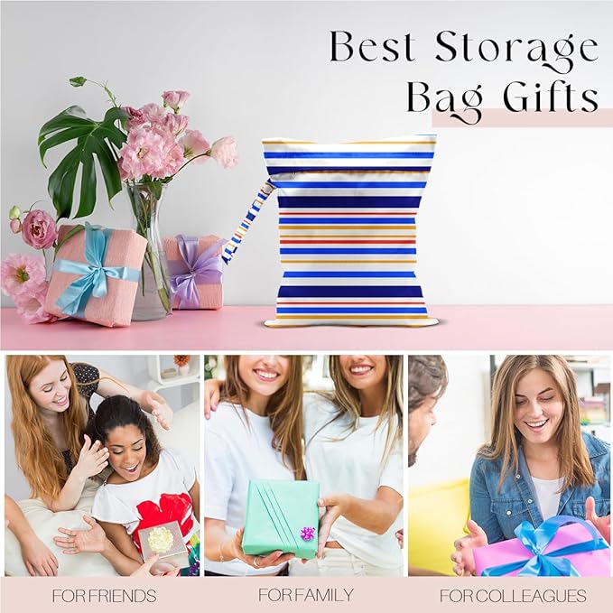 Wet Bag Wet Dry Bag for Swimsuit Travel Beach Pool Stroller Diapers Dirty Yoga Gym Clothes Waterproof Reusable