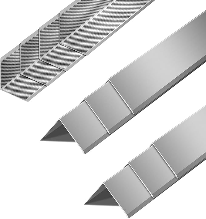 10pcs Metal Aluminum Steel Corner Guards 48” Metal Wall Corner Protector Guard for Walls (1.6 x 1.6 x 48 inch)