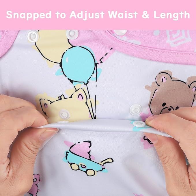 Littleforbig Washable Adjustable Reusable Waterproof Cloth Adult Diaper Wrap Cover - Baby Cuties M