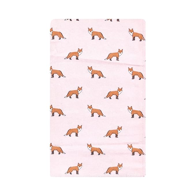 Hudson Baby Unisex Baby Cotton Flannel Burp Cloths, Woodland Floral, One Size