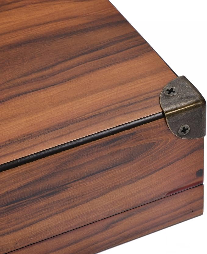 uxcell 26x26x26mm Metal Box Corner Protectors Edge Guard Bronze Tone 12pcs for Table Corners and Desk Corners