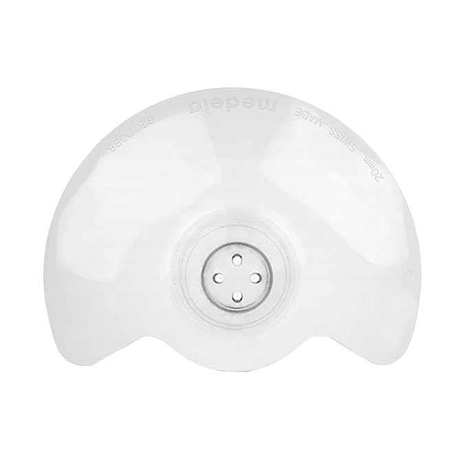 Medela Contact Nipple Shield for Breastfeeding, Medium 20mm Nippleshield, for Latch Difficulties or Flat or Inverted Nipples, Made Without BPA