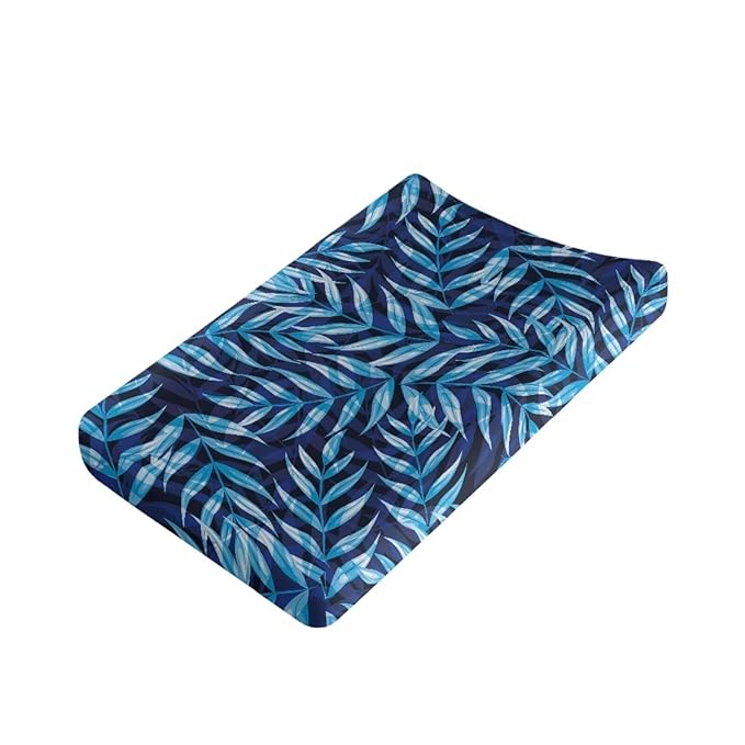 Plant Wild Changing Pad Cover Infant Newborn Changing Table Covers Diaper Table Change Mat Sheet Cover Blue