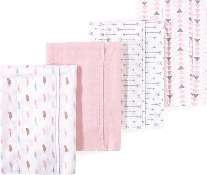 Little Treasure Luvable Friends Flannel Burp Cloths 4pk