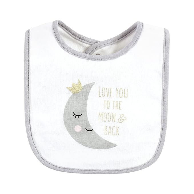 Hudson Baby Unisex Baby Cotton Bibs, Dreamer, One Size