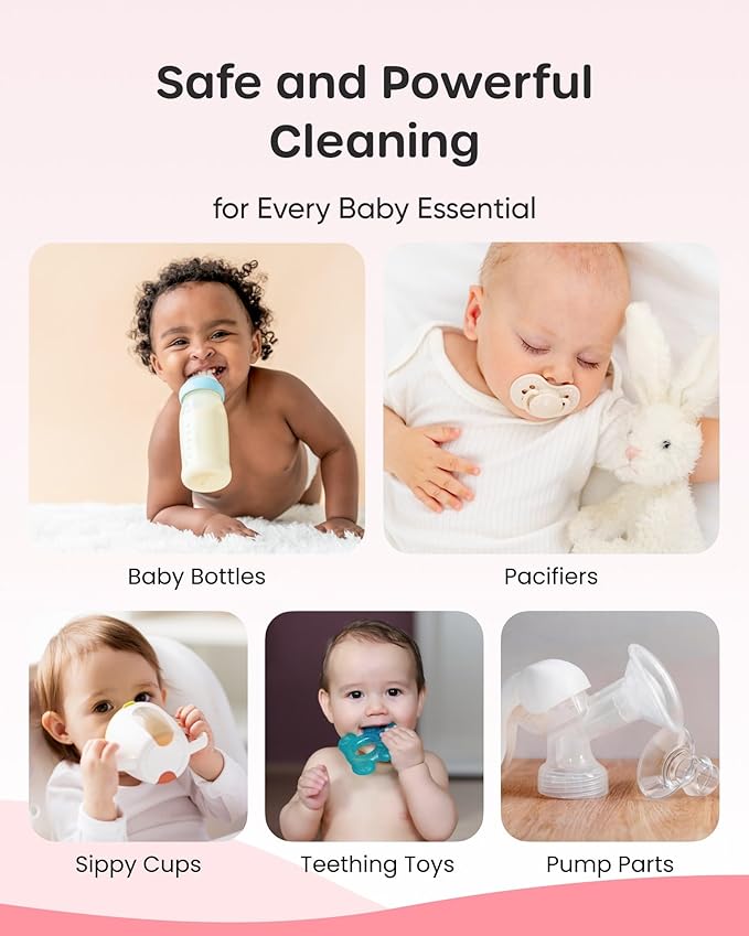 Nuliie 60PCS Detergent Tablets with Sealed Box, Bottle Washer Tablets for Momcozy, Baby Brezza, GROWNSY & Momfann, Removes Milk Residue & Odor, Gentle Formula Safe