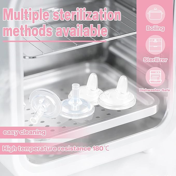 Sippy Nipple Compatible with Dr. Brown's Wide-Neck Baby Bottles & Sippy Spout Bottles