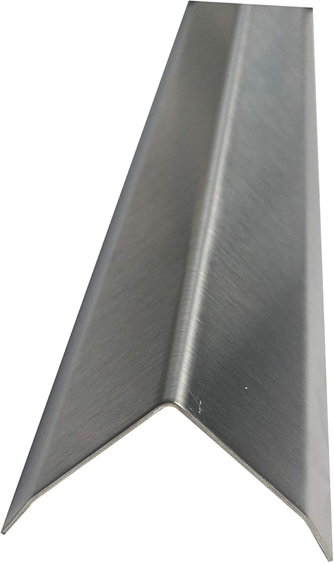 Brushed 304 Stainless Steel Corner Guards, 48" Wall Protectors, 20ga & 16ga, Available in 1/2" to 4", Multi-Pack Options (1, 2, 5, or 10) (2, 1 1/2 x 1 1/2, 20ga with Hug Edges)