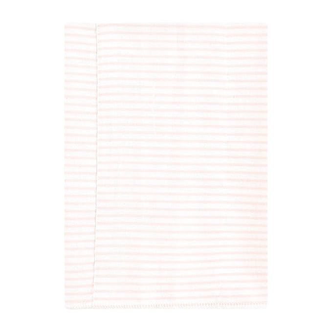 Hudson Baby Unisex Baby Cotton Flannel Burp Cloths, Pink Taupe Bear, One Size