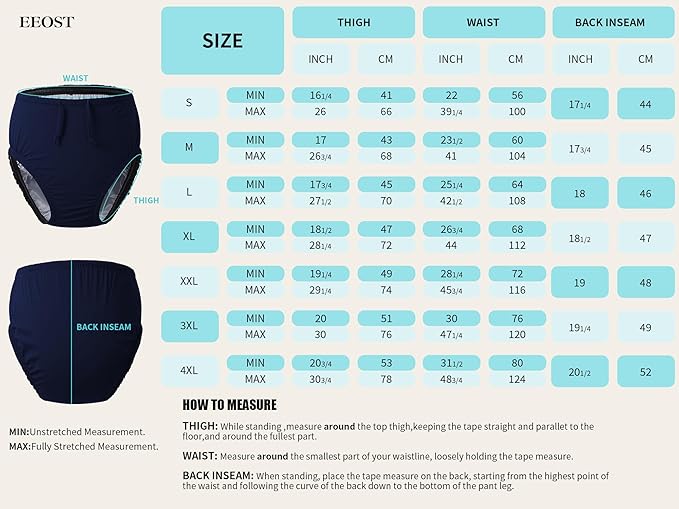 Adult Reusable Swim Diapers Special Needs Swimwear for Incontinence Cloth Diaper Covers Waterproof,Leakproof, Unisex