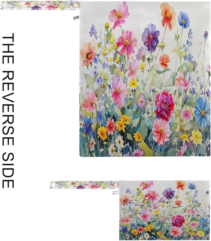 2 Piece Wet and Dry Storage Bag, Travel Wet and Dry Bag, Waterproof Reusable, For Travel, Beach, Pool, Diapers, Toiletries, Doodle Colorful Flower Pattern