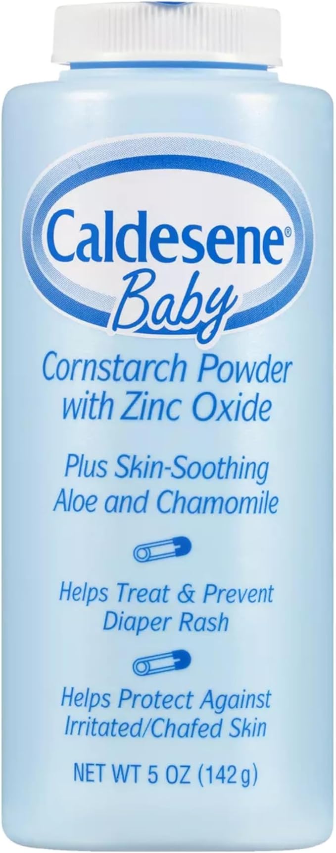 Caldesene Baby Cornstarch Powder with Zinc Oxide, 5 oz, 10-Pack