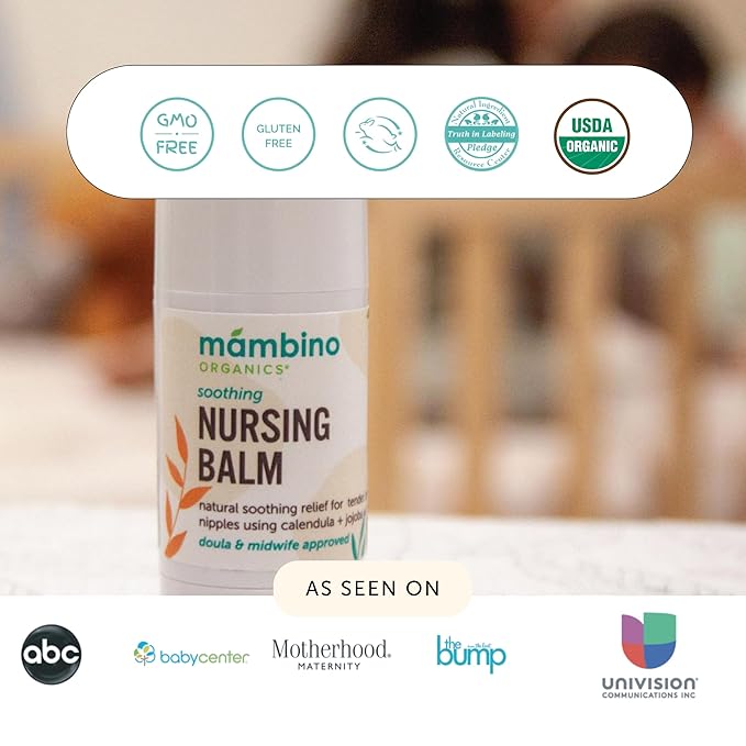 Mambino Organics Calendula Nursing Balm, Calendula - Olive.63 Ounces (3 Pack)