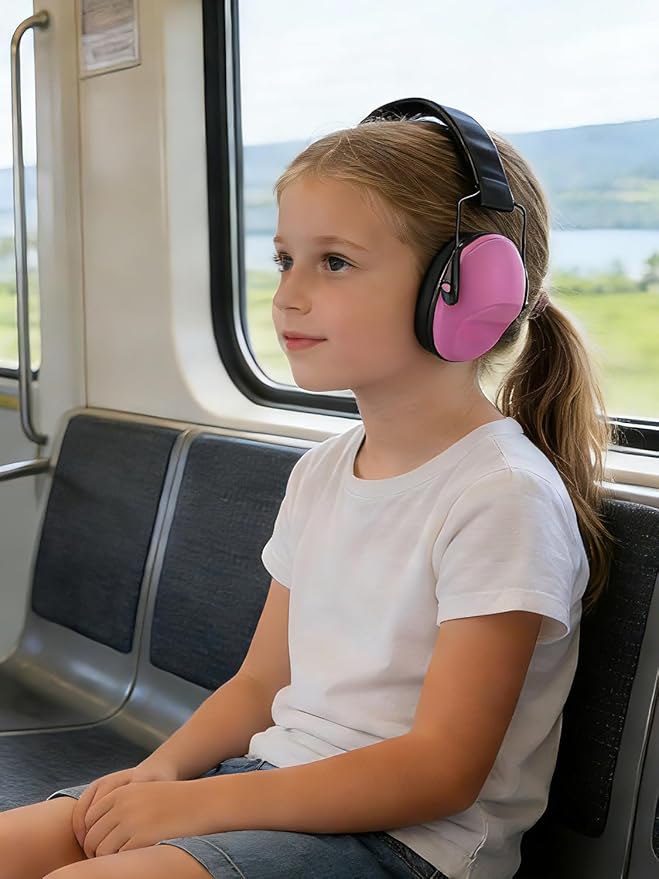 Noise Canceling Headphones for Kids 2PACK, 25-31NR Noise Reduction Earmuffs for Fireworks, Autism