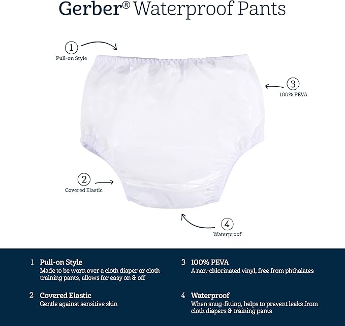 Gerber Unisex-Baby Toddler 8 Pack Waterproof Diaper Cover