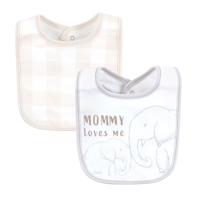 Hudson Baby Unisex Baby Cotton Bib and Sock Set, Little Peanut, One Size