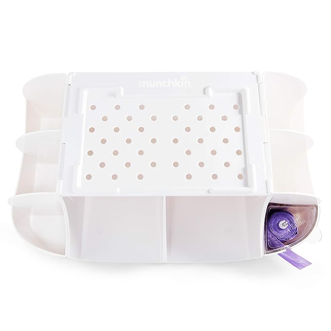 Munchkin Warm Glow Baby Wipe Warmer and Diaper Change Organizer with Storage