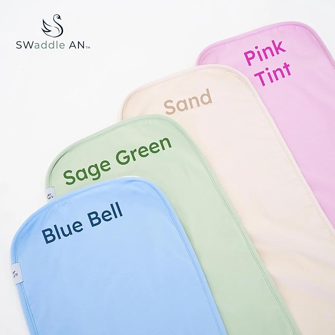 Premium Baby Burp Cloths, Extra Soft Spit Up Rags with 3 Absorbent Layers, 21" x 10" Size, Sand