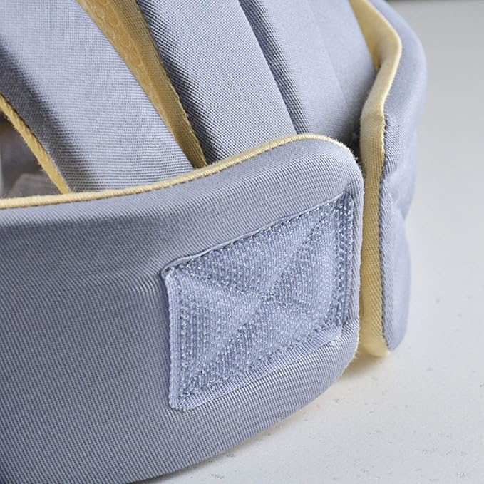 Adjustable Baby Head Protector, Baby Helmets for Crawling Walking Lightweight Safety Baby Helmet Jumping Running Breathable Hat Infant Essentials Toddler Helmets 6-24 Months (Gray)