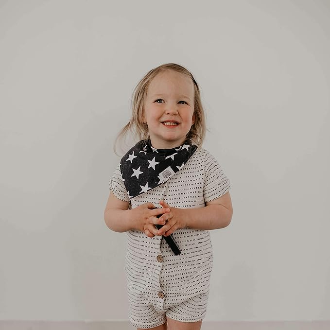 Parker Baby Bandana Drool Bibs for Boys, Girls & Unisex - Soft & Stylish Teething Bibs for Babies