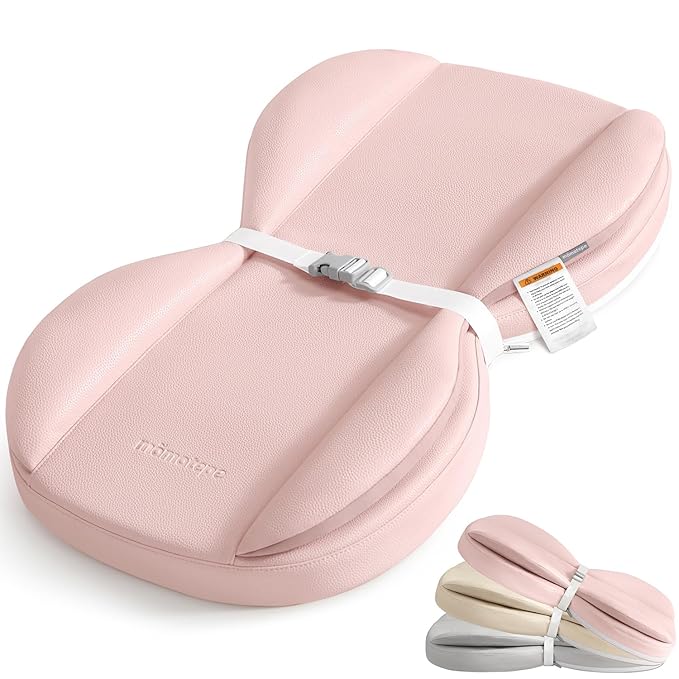 Baby Changing Pad with Waterproof & Wipe-Clean, Non-Slip PU Diaper Changing Pad, Adjustable Safety Belt, Changing Pad for Dresser, Changing Table,28"X16",Pink